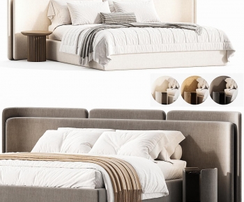 Modern Double Bed-ID:444655901