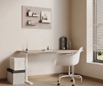 Modern Computer Desk And Chair-ID:301906113