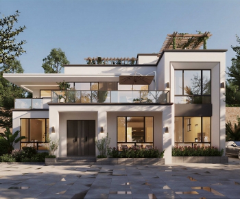 Modern Villa Appearance-ID:594170098