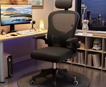Modern Computer Desk And Chair-ID:834259032