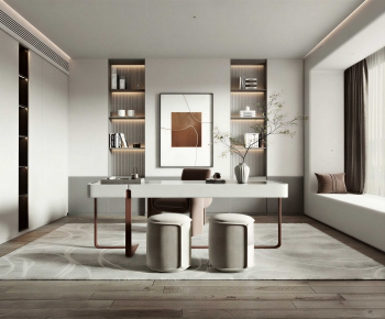Modern New Chinese Style Study Space-ID:443375112