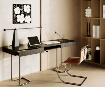 Modern Computer Desk And Chair-ID:167854074