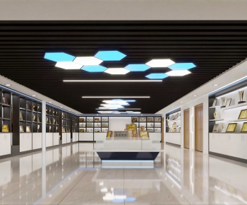 Modern Exhibition Hall-ID:713885074