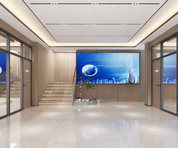 Modern Office Reception Desk-ID:772084009