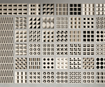 Modern Cement Brick Screen Partition-ID:267121085