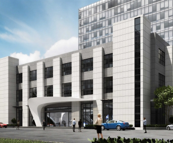 Modern Appearance Of Commercial Building-ID:640177978