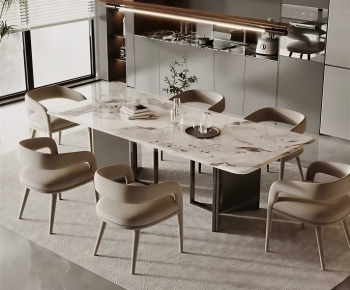 Modern Dining Table And Chairs-ID:441045057