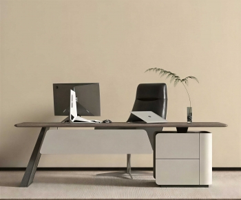 Modern Office Desk And Chair-ID:410003901