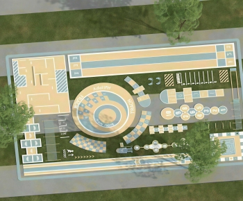 Modern Park Landscape-ID:493305929