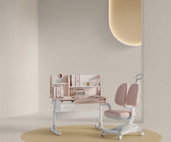 Modern Computer Desk And Chair-ID:845222952