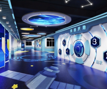 Modern Exhibition Hall-ID:393491038