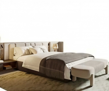 Modern Double Bed-ID:954619881