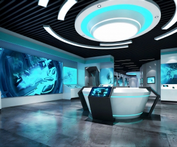 Modern Exhibition Hall-ID:712723024