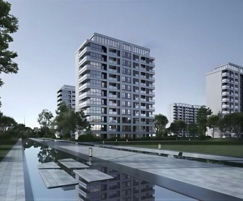 Modern Residential Building-ID:725732098