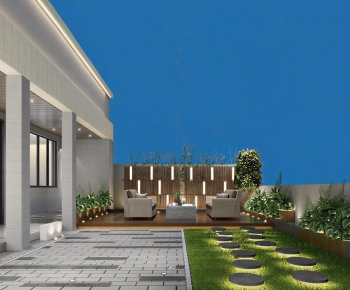 Modern Courtyard/landscape-ID:134082083