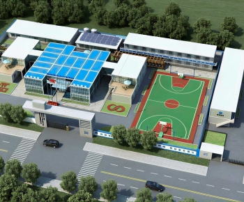 Modern Architectural Bird's-eye View Planning-ID:420738947