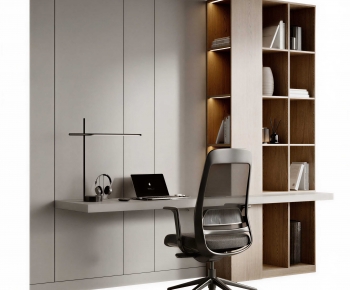 Modern Office Desk And Chair-ID:933211095