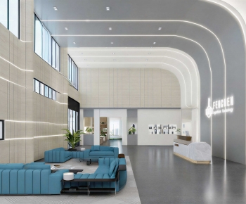 Modern Office Reception Desk-ID:389693027