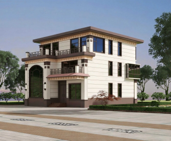 Modern Villa Appearance-ID:482889892