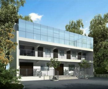 Modern Building Appearance-ID:166477927