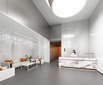 Modern Office Reception Desk-ID:699906119