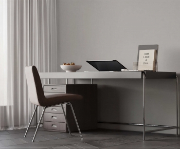 Modern Computer Desk And Chair-ID:841506961