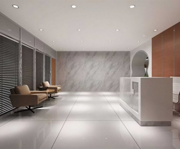 Modern Office Reception Desk-ID:235094074