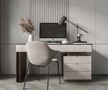 Modern Computer Desk And Chair-ID:693977121