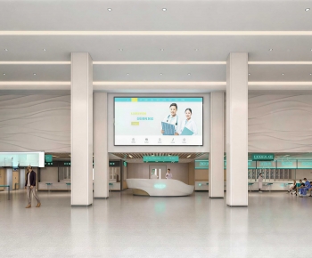 Modern Hospital Hall-ID:111418013