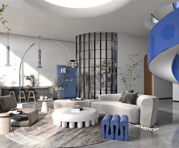 Modern A Living Room-ID:514749056
