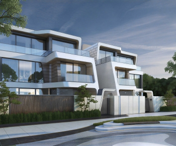 Modern Villa Appearance-ID:955601937