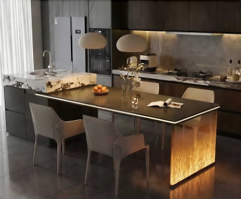 Modern Dining Table And Chairs-ID:757916936