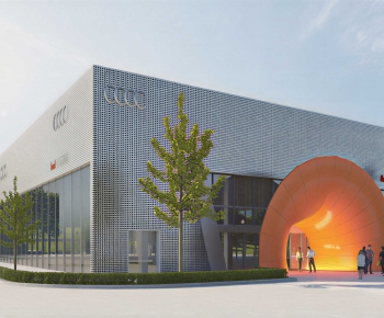 Modern Building Appearance-ID:360802896