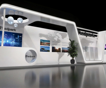 Modern Exhibition Hall-ID:611824048