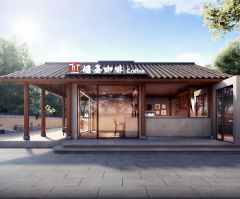 Modern Building Appearance-ID:393065934