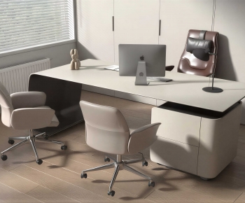 Modern Office Desk And Chair-ID:322324994