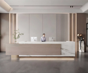 Modern Office Reception Desk-ID:207752942