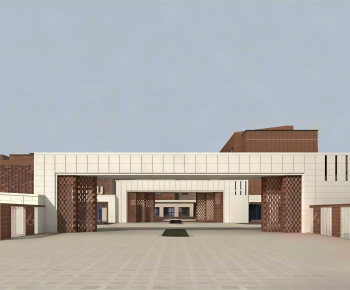 Modern Facade Element-ID:385195971