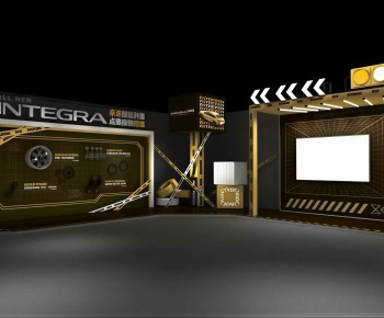Modern Exhibition Hall-ID:296945106