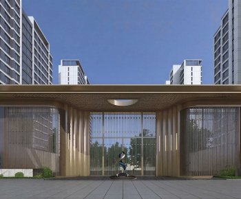 Modern Appearance Of Commercial Building-ID:129234086