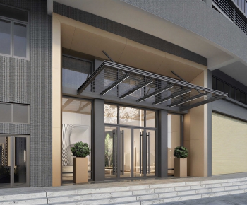 Modern Facade Element-ID:669168956