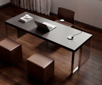 Modern Computer Desk And Chair-ID:135549073