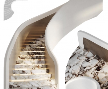 Modern Rotating Staircase-ID:790700956
