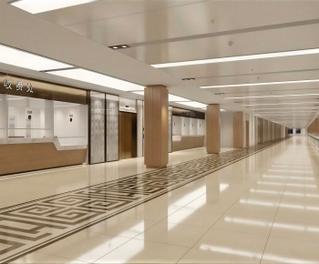 Modern Office Reception Desk-ID:738003974