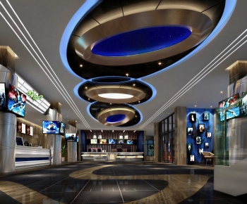 Modern Exhibition Hall-ID:389490193
