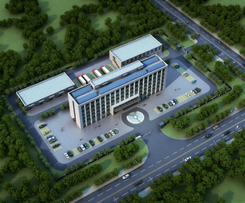 Modern Architectural Bird's-eye View Planning-ID:434068925
