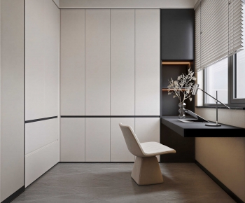 Modern Clothes Storage Area-ID:483340026