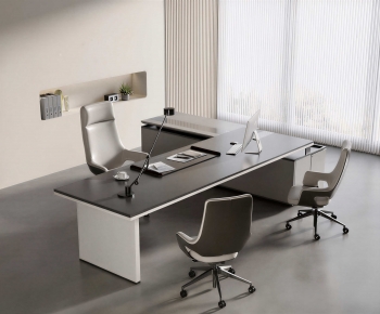 Modern Office Desk And Chair-ID:799165013