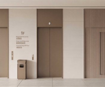 Modern Office Elevator Hall-ID:354268076