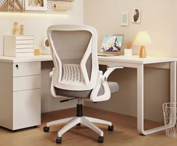 Modern Computer Desk And Chair-ID:424649009